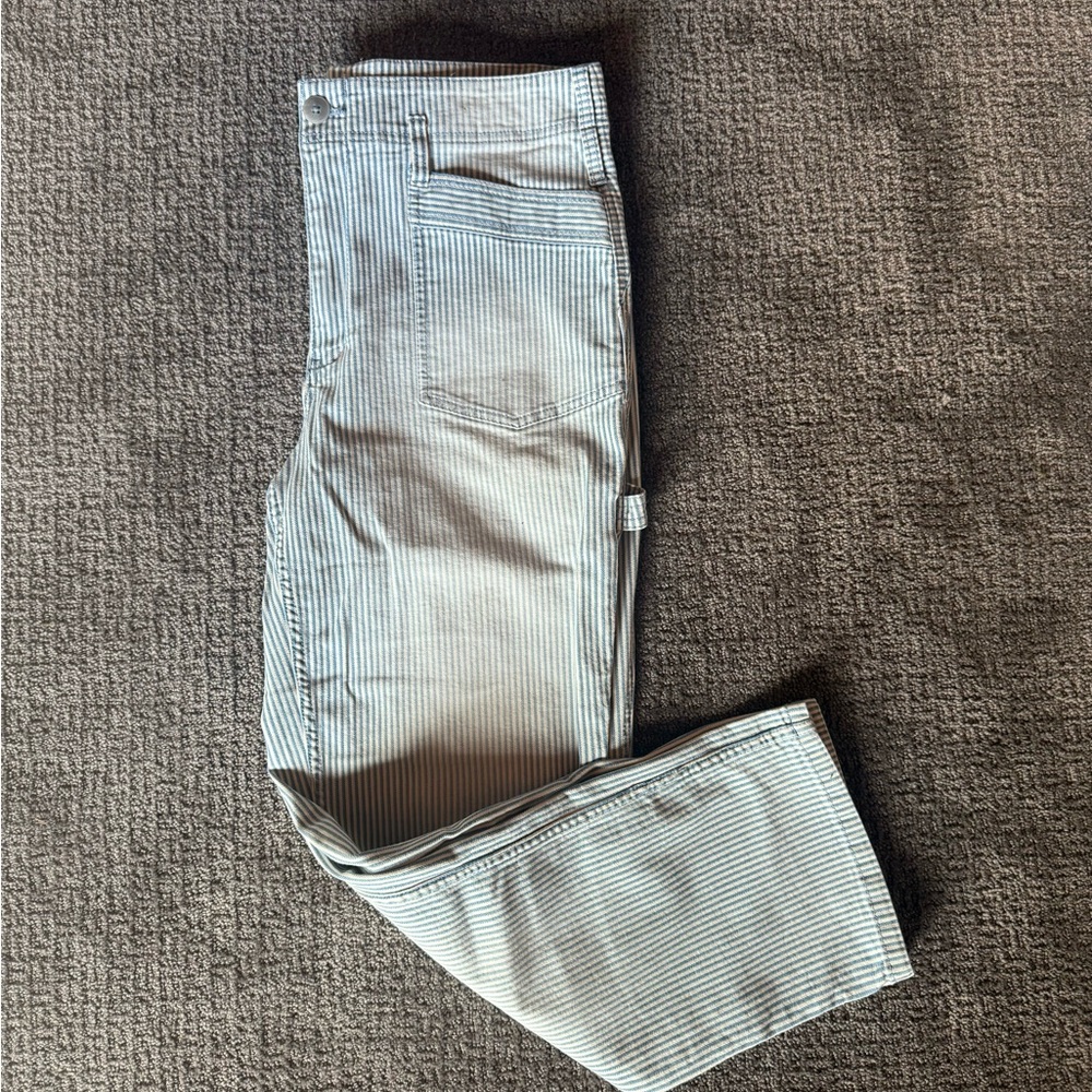 Pinstripe carpenter pant